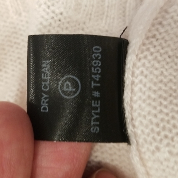 💕SKULL CASHMERE💕 Ski Skull Print Pullover Turtleneck Sweater ~ Off White L NWT - Picture 12 of 12